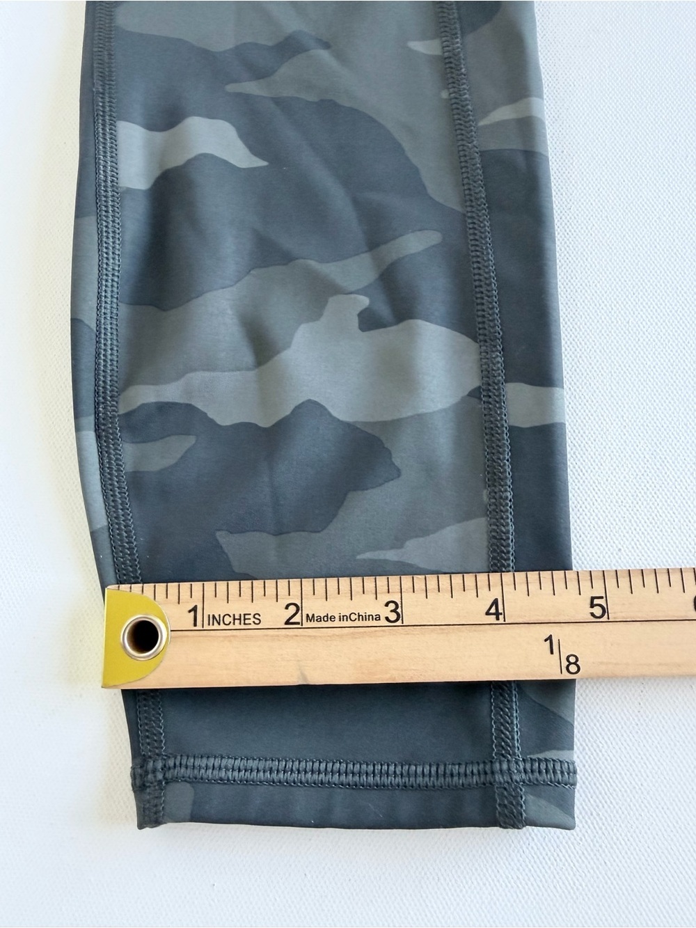 Athleta Camo Contender 7/8 High Rise Pocket Leggings Gray Green SP Small Petite - Picture 10 of 12